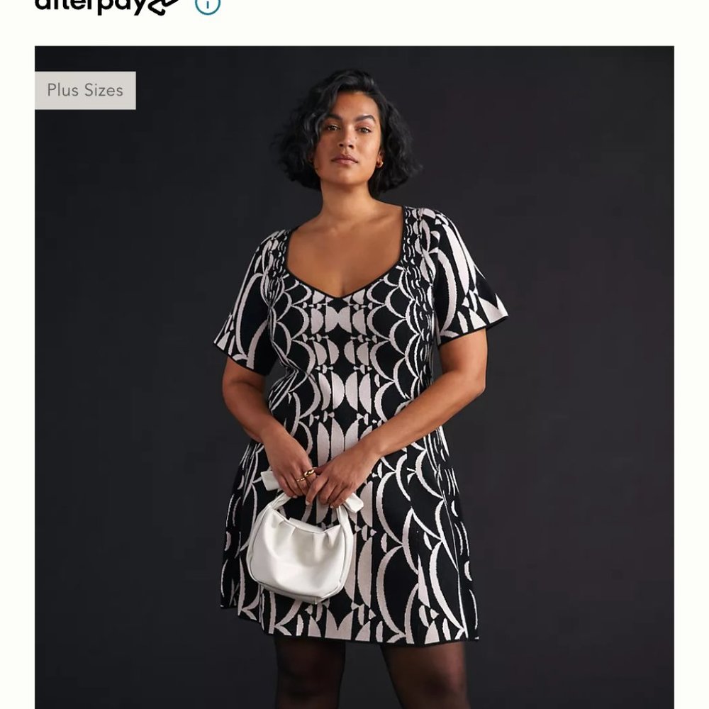 Anthropologie Jacquard Mini Dress - Picture 5 of 8